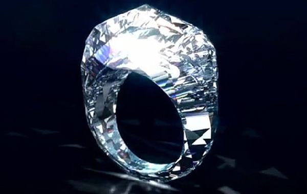 全球唯一一枚真鑽石戒指