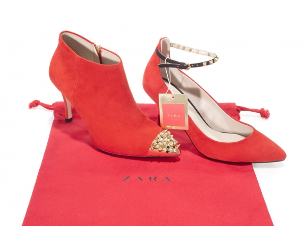 Zara 香港限定紅鞋兒