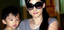 張柏芝和仔仔Lucas的親子造型