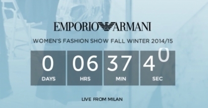 直播 Emporio Armani Milan fashion show