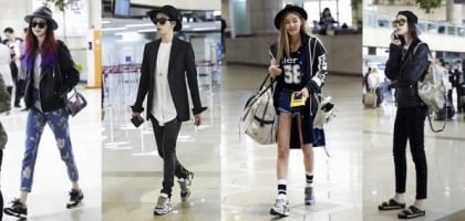 韓星機場騷 —— 韓鞋可以這樣搭！