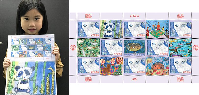 作品被印成歐洲郵票的許嘉澄小朋友，是如何參加繪畫比賽得獎呢？她平時畫畫又與其他小孩有甚麼不同之處？