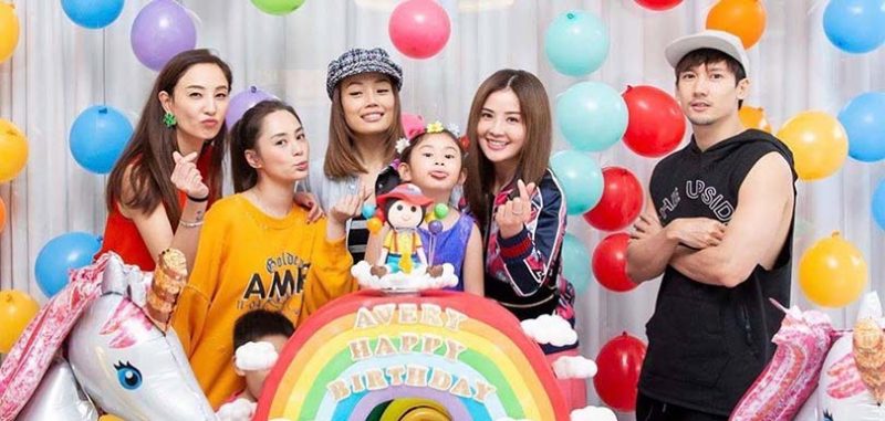 梁浸浸四歲生日彩虹主題派對慶生