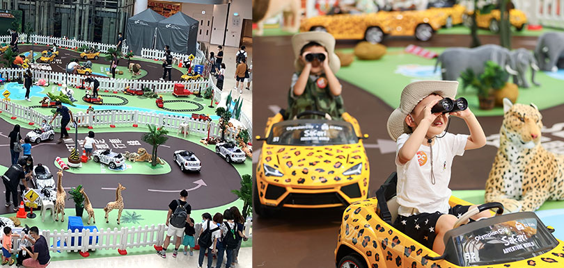 奧海城與屯門市廣場 暑假兒童電動車初體驗