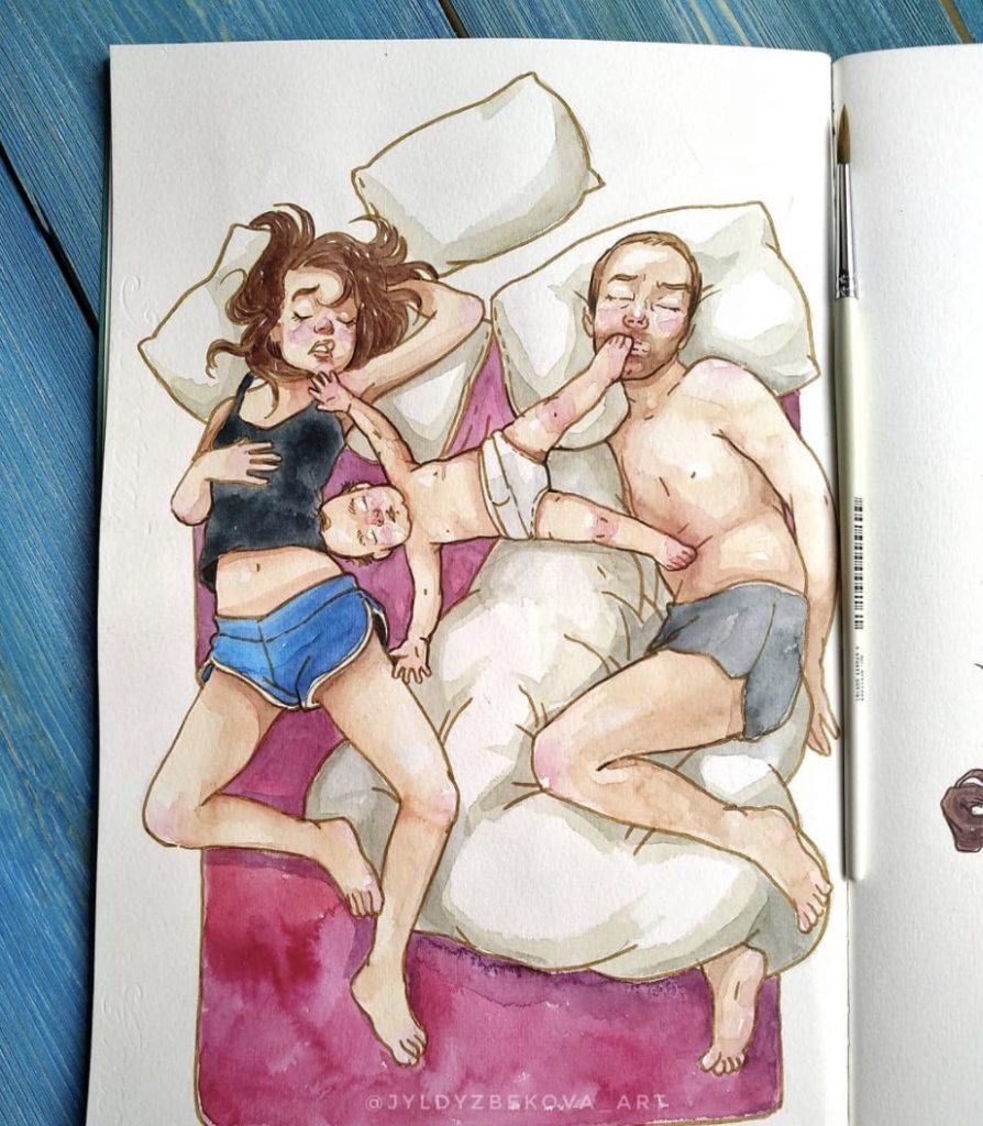 有了孩子今非昔比！插畫家我手畫我心道盡媽媽辛酸