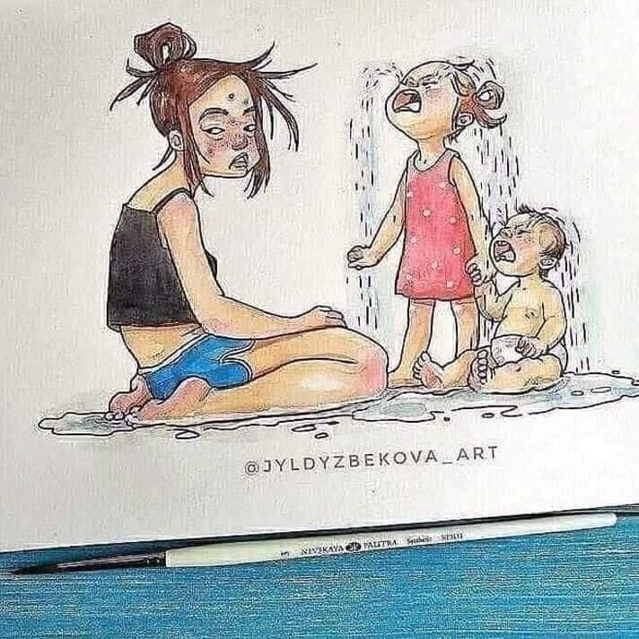 有了孩子今非昔比！插畫家我手畫我心道盡媽媽辛酸