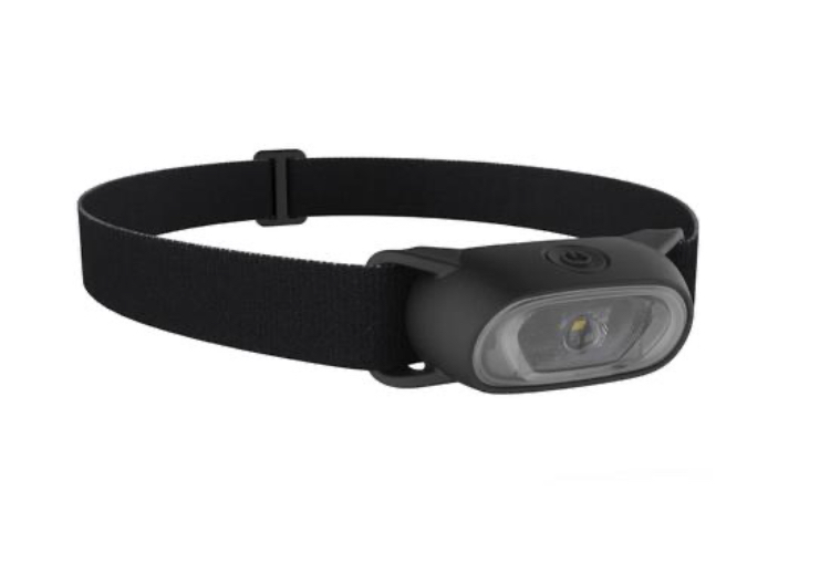 DECATHLON 野營健行頭燈ONNIGHT 100 30流明（電池款）－黑色(HK$39）