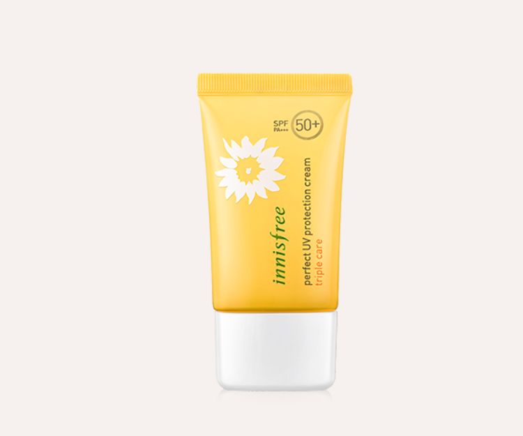 孕婦安全防曬 (1) innisfree完美UV三重防護防曬霜 SPF50+/PA+++ $118/50ml