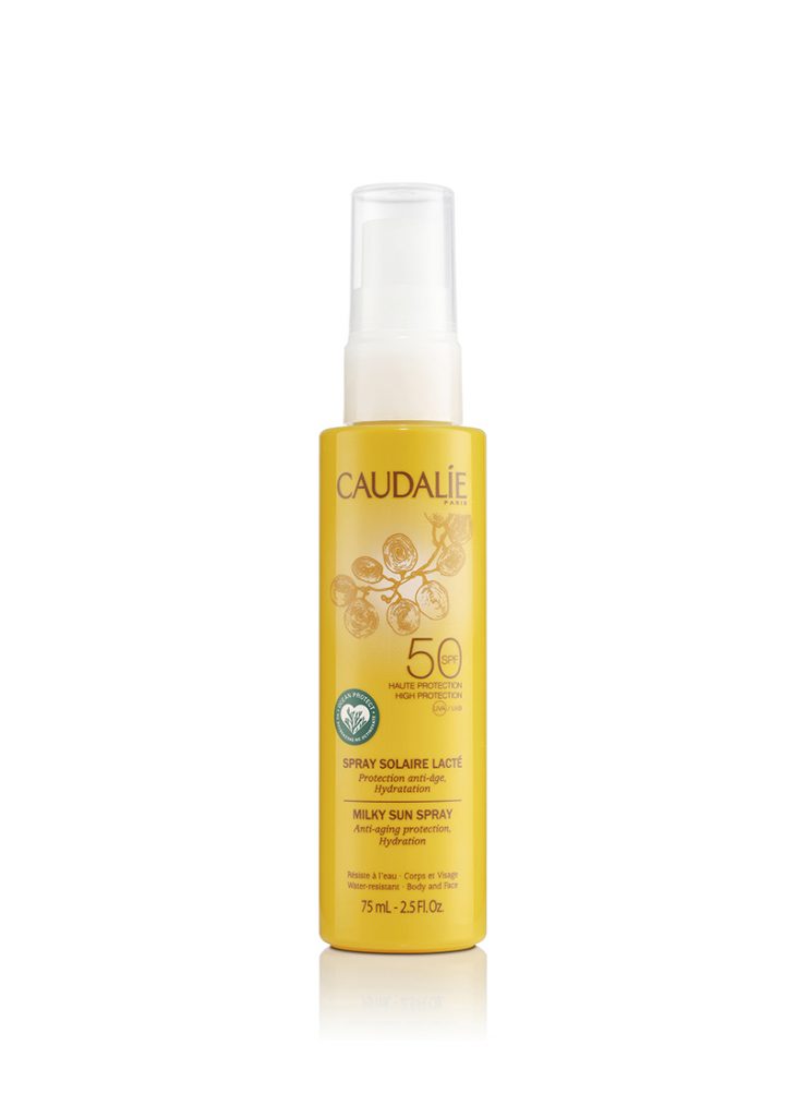 //身體護理//Caudalie葡萄籽抗氧身體防曬噴霧SPF 50(HK$128/75ml） Milky Sun Spray SPF50