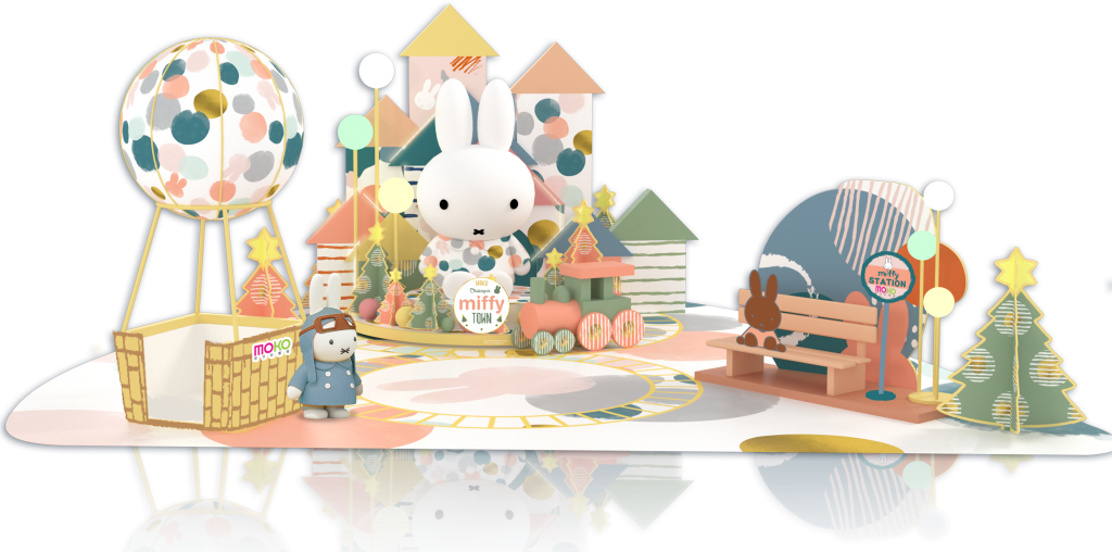 MOKO新世紀廣場冬日別注「miffy 北歐冬雪藝術村」