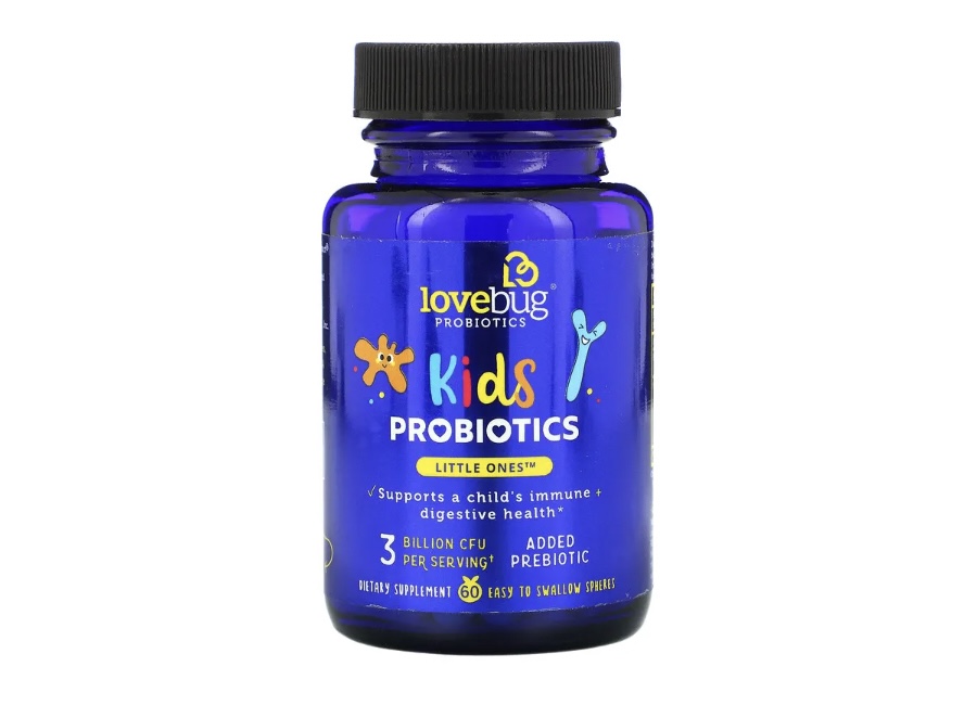 LoveBug Probiotics, 兒童益生菌，Little Ones 易吞嚥配方，30 億 CFU，60 粒裝