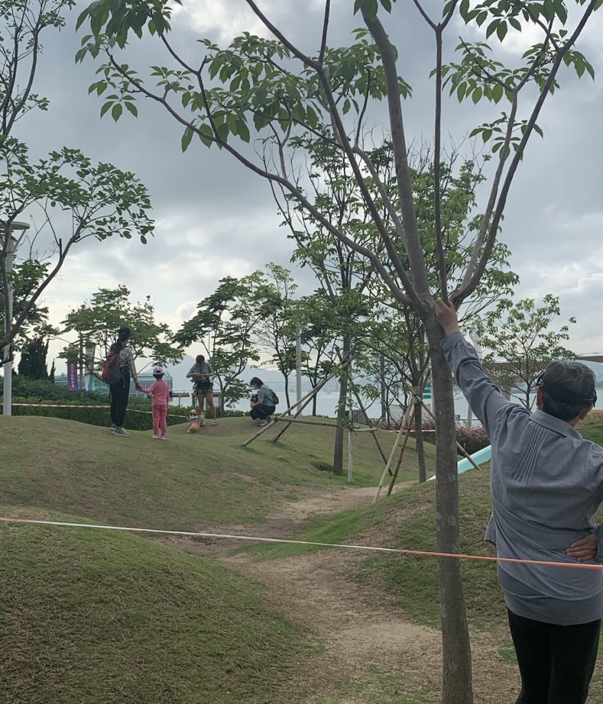 海濱公園｜梁諾妍孖愛犬與囡囡海邊放電、陳山聰父子坐艇仔遊維港