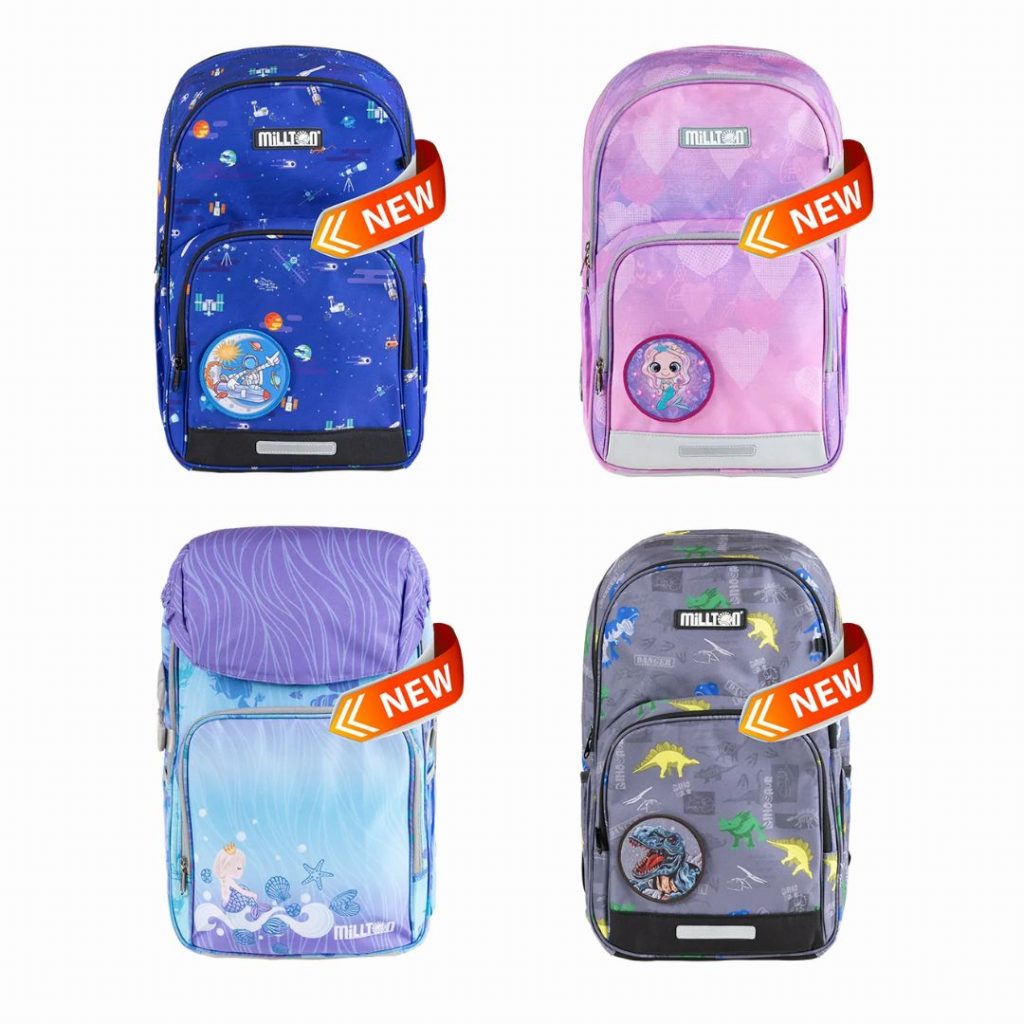 Milton 20-24L Litre 兒童護脊書包 (各HK$868 - HK$928)