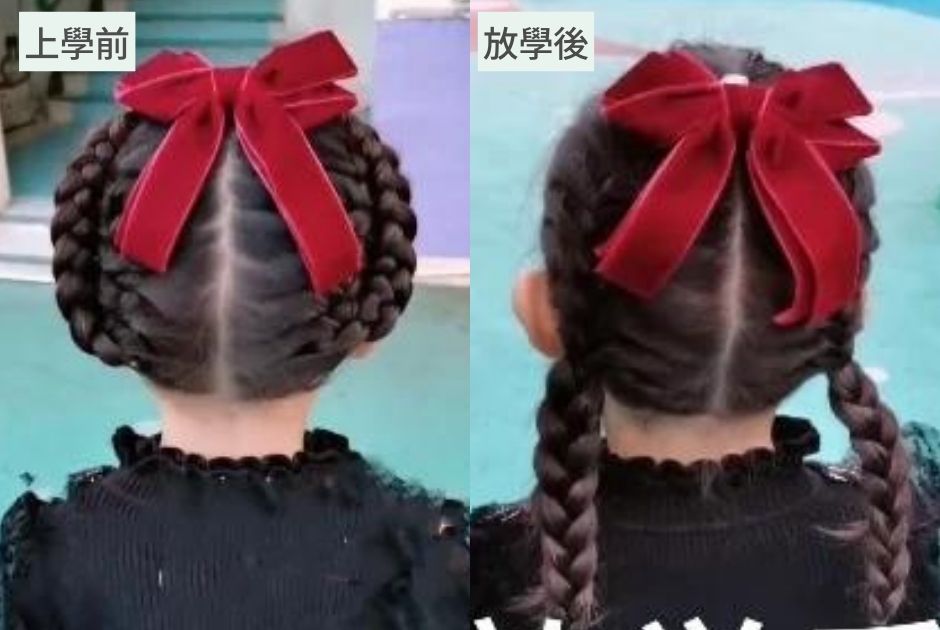 媽媽每天幫女兒綁頭髮都被老師重綁