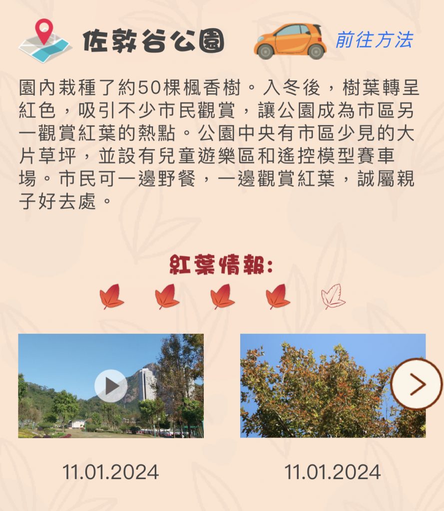紅葉情報 2024