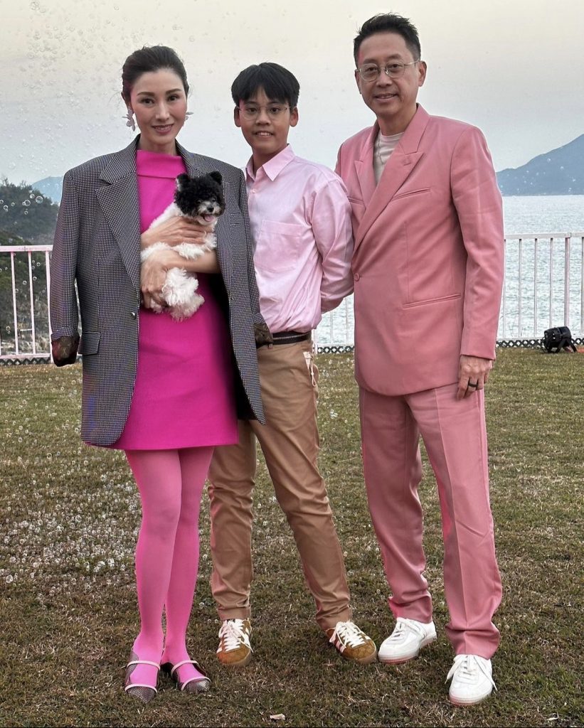 李嘉欣 一家三口 兒子Jayden