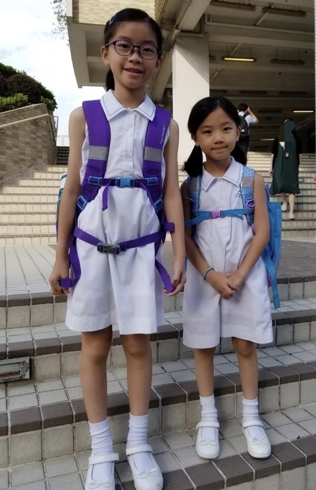 胡諾言兩位千金也是保良局蔡繼有學校的學生。（圖片來源：facebook）