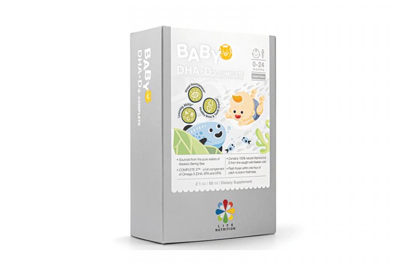 Life Nutrition Baby DHA +D3 Complete Life Nutrition 100% 天然嬰兒鱈魚DHA +D3 (60毫升)
