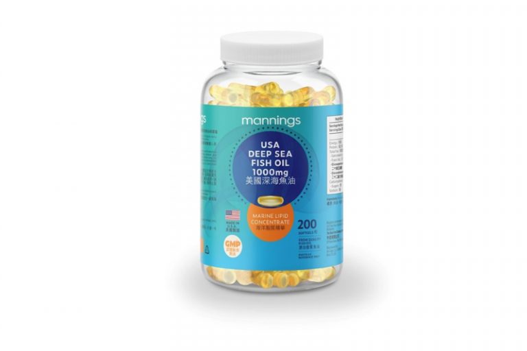 Mannings USA Deep Sea Fish Oil 1000mg 萬寧美國深海魚油 (200粒)