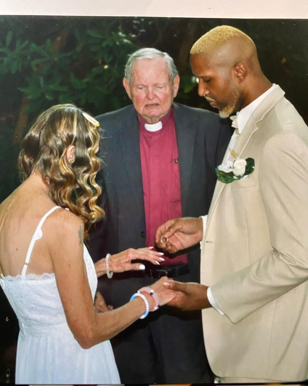 Cheryl McGregor與Quran McCain於2021年結婚。（網上圖片）