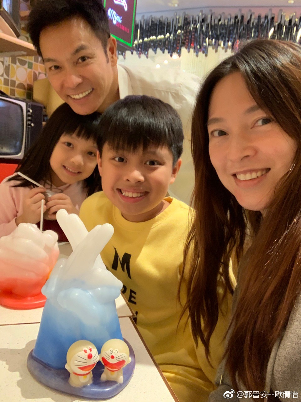 （圖片來源：郭晉安--歐倩怡微博）
