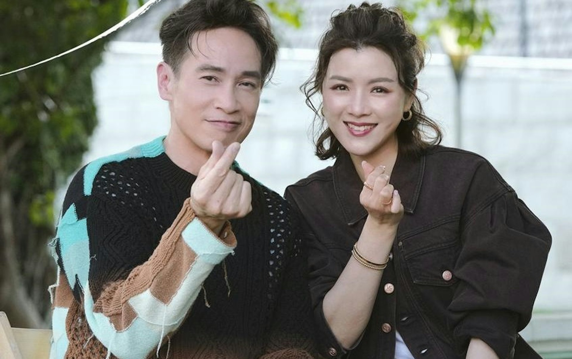陳豪、陳茵媺結婚多年不吝嗇向對方表達愛意。（《嘉人自友約》節目截圖。）