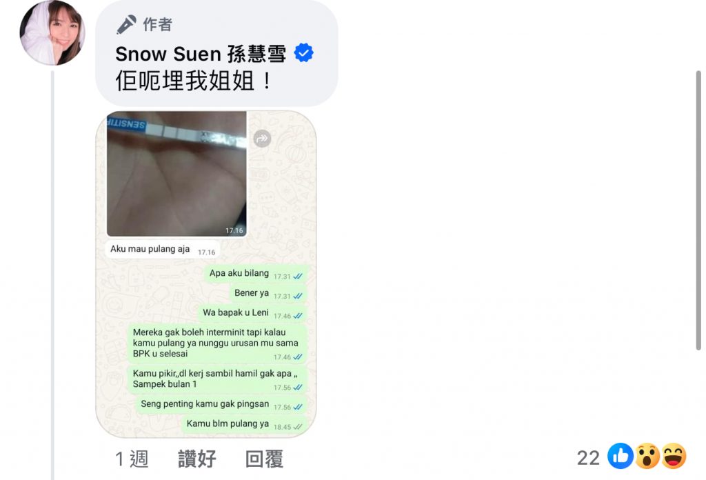 孫慧雪 工人姐姐