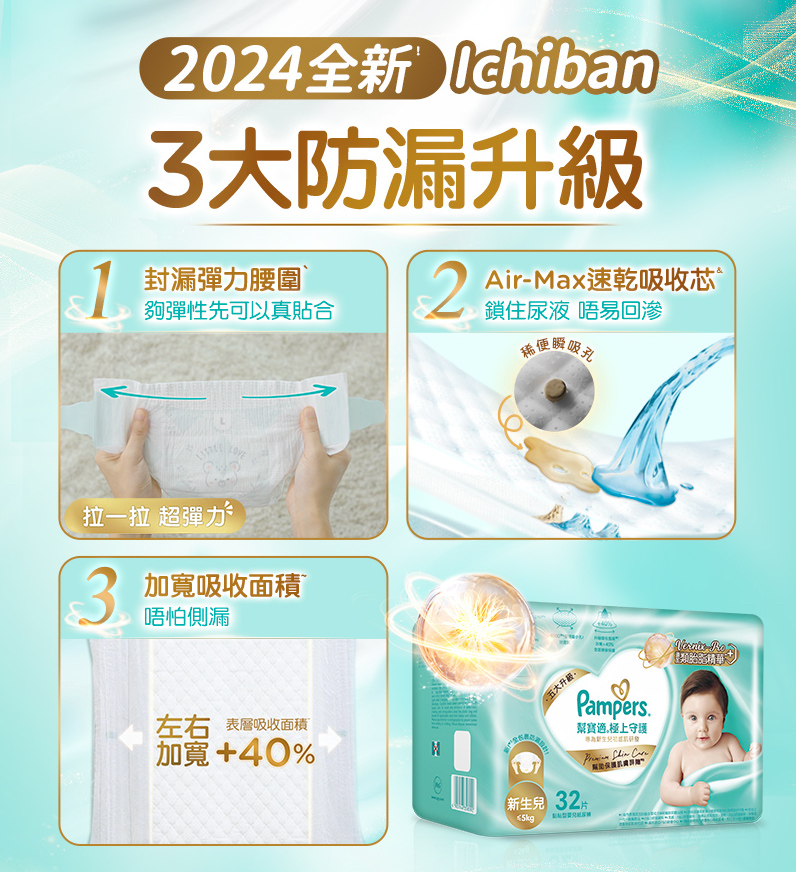 朱千雪-星媽-生b-pampers-ichiban-防後漏-類胎脂