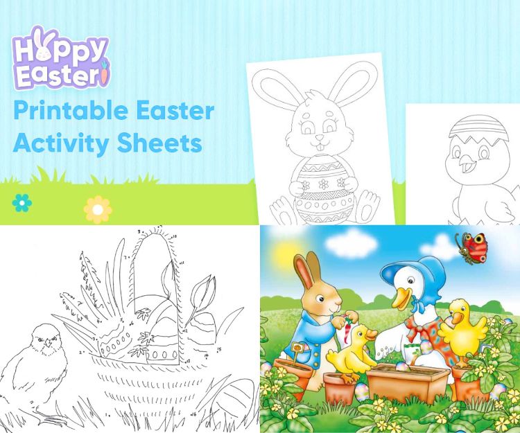 復活節免費工作紙｜復活節主題填色、連線、迷宮、拼字遊戲10個網站免費下載：假期長知識、小朋友派對必備！