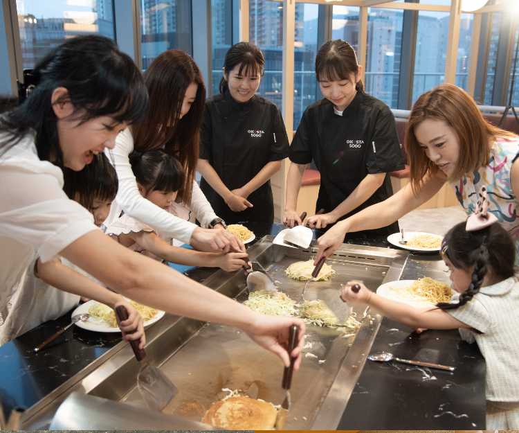 工作體驗｜日本過江鐵板燒料理店傳授技術 孩子當上鐵板師傅親手製廣島燒