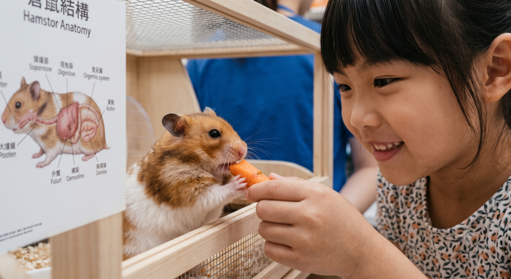 小朋友變身護士，照顧小動物。（AI生成圖片，示意圖）