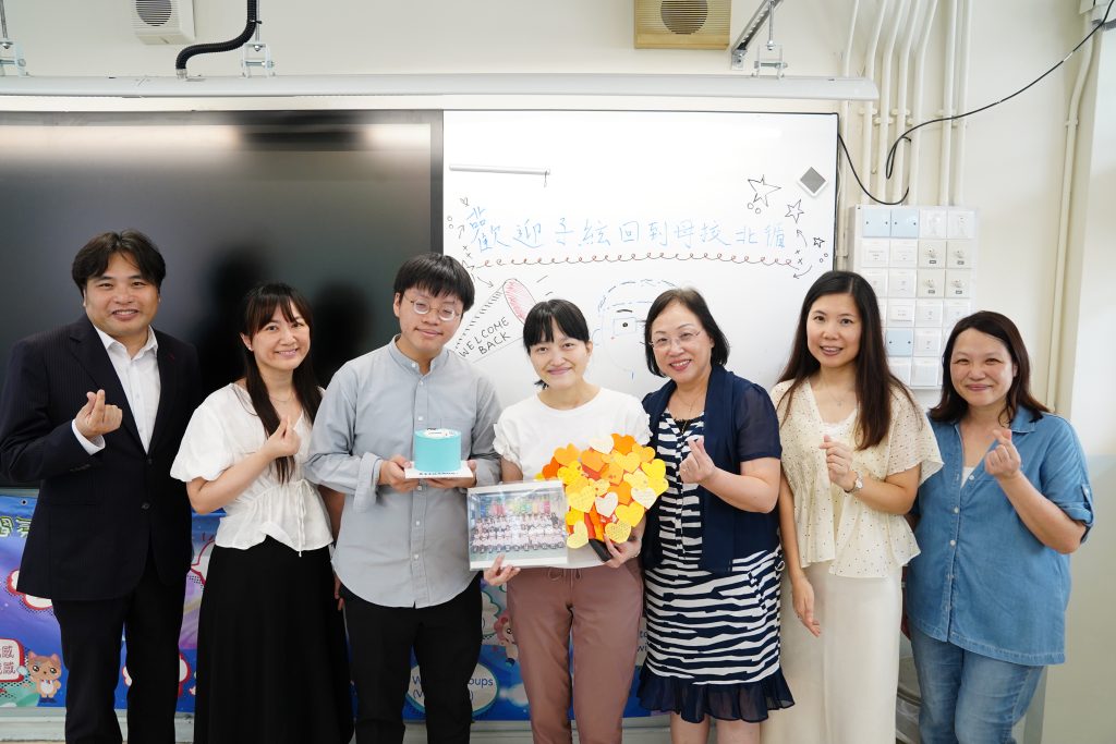 回到熟悉的母校敘舊，氣氛溫馨（圖片來源：學校提供）