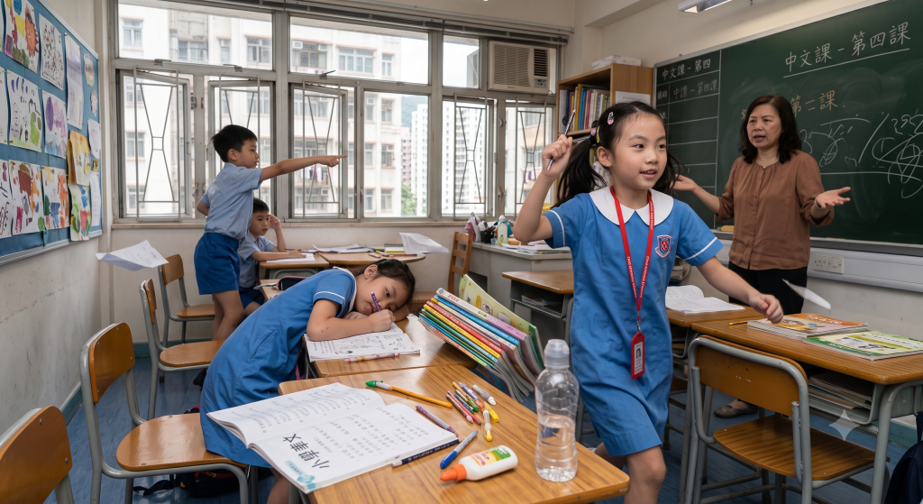 當孩子已升讀小學，且開學數月後已充分適應校園環境，但在課堂及做功課時仍持續出現明顯的專注困難，便值得家長正視。（AI生成圖片，示意圖）