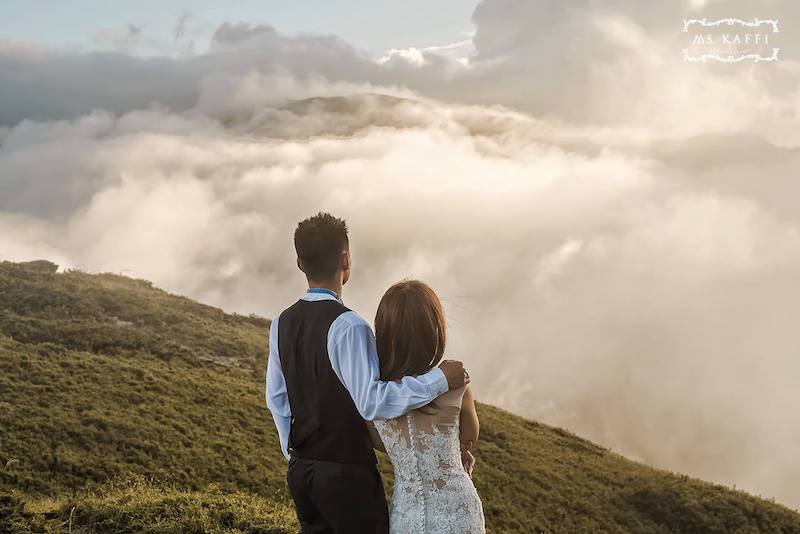 絕美銀河結婚照！登上合歡山拍婚攝-梁琇媚