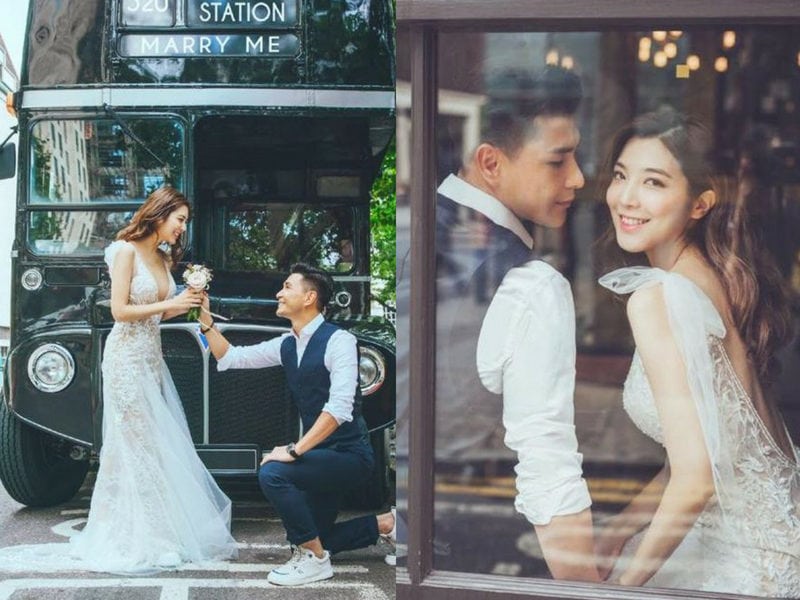 陳展鵬單文柔結婚喇！曬文藝風歐洲婚攝