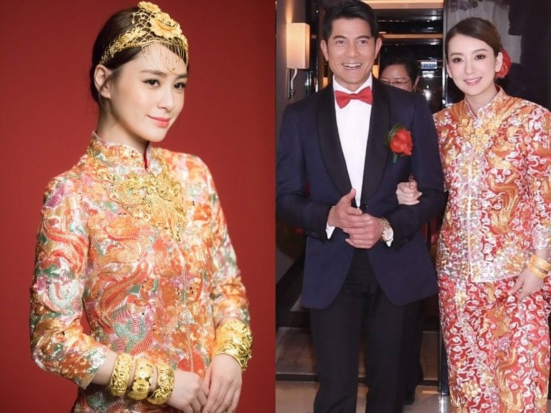 陳展鵬單文柔結婚-單文柔穿旗袍出門原因