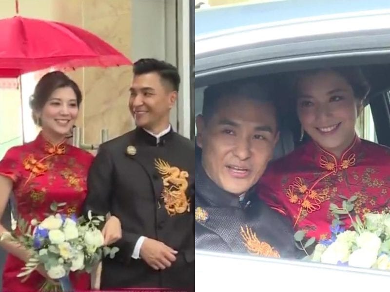 陳展鵬單文柔結婚-單文柔穿旗袍出門原因