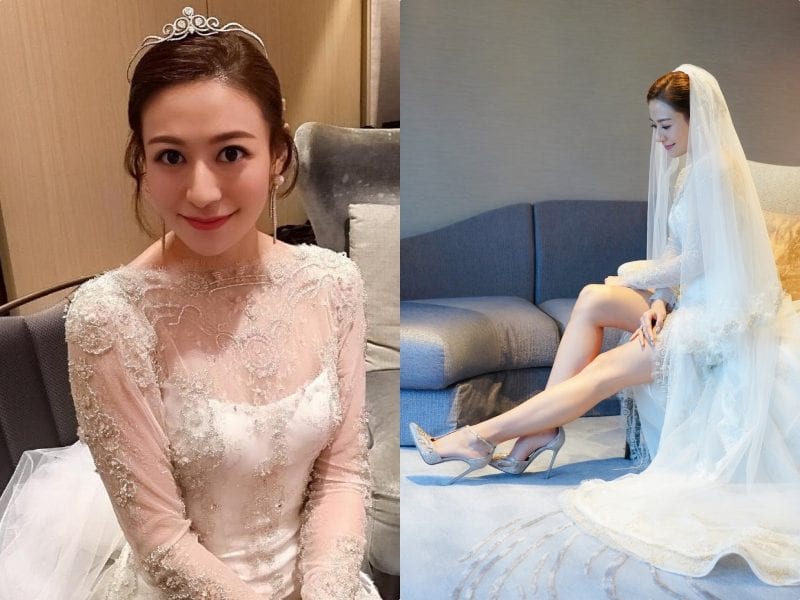 江若琳Elanne穿上Rene Caovilla最新SS19公主式夢幻完婚
