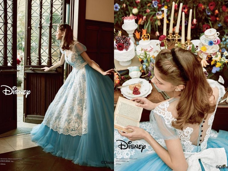 kuraudia-x-disney-阿拉丁茉莉公主婚紗小魚仙灰姑娘愛麗絲