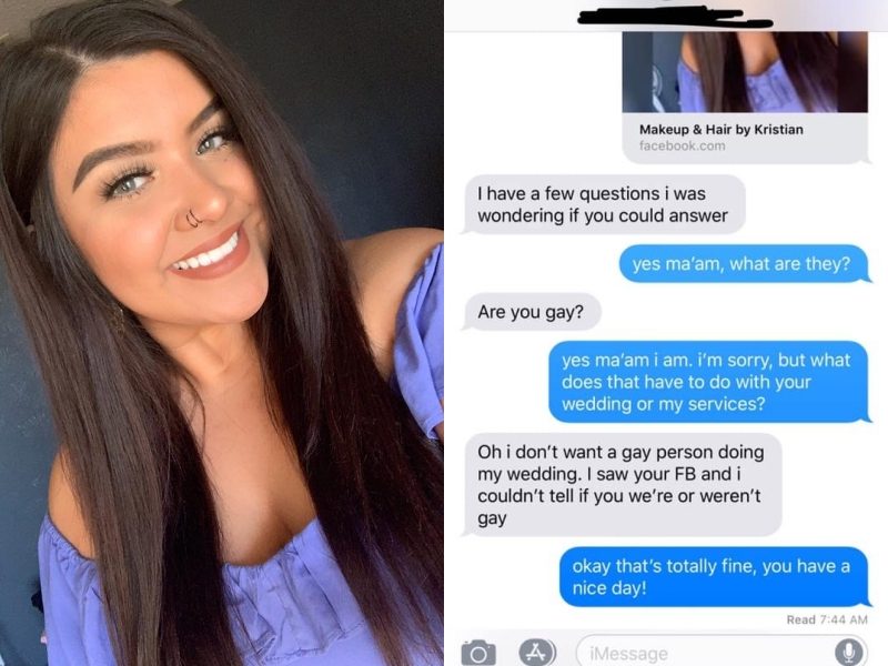化妝師是lesbian新娘拒絕顧用