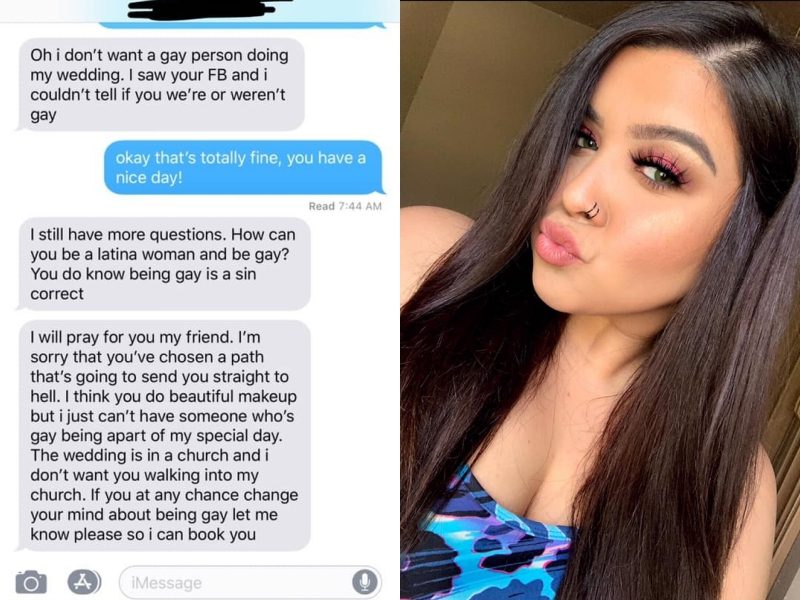化妝師是lesbian新娘拒絕顧用