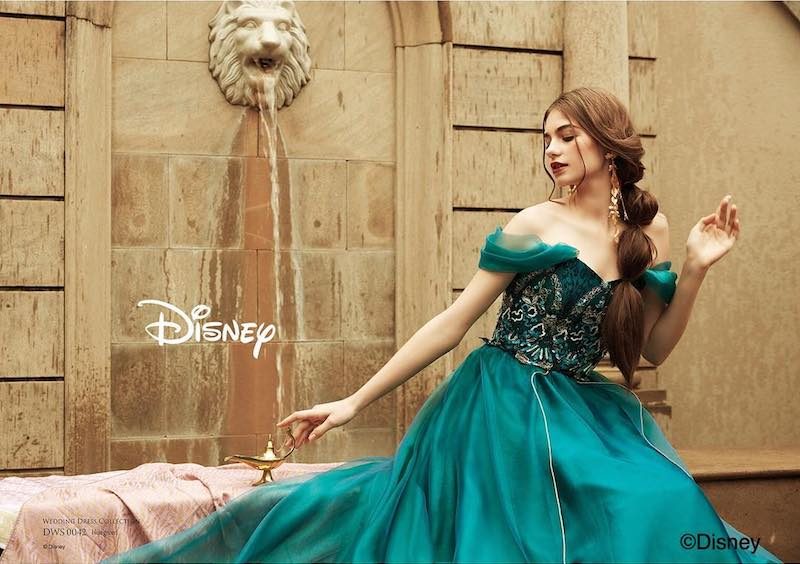 kuraudia-x-disney-阿拉丁茉莉公主婚紗小魚仙灰姑娘愛麗絲