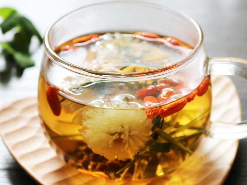 新派消暑夏天涼茶2：菊花杞子茶 
