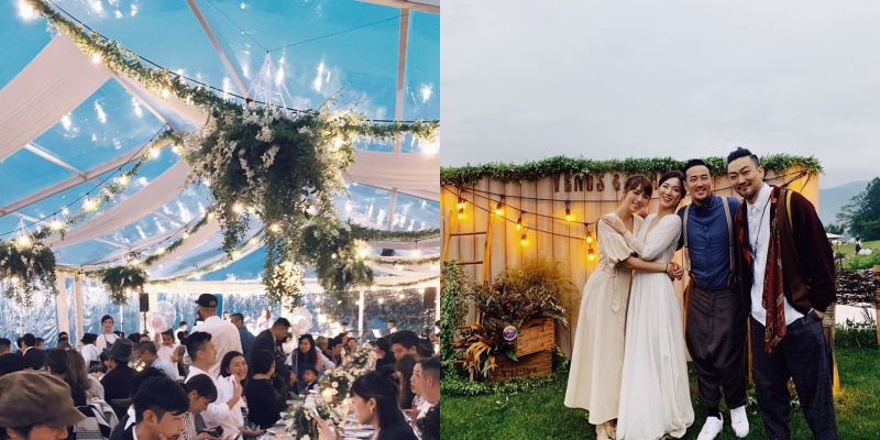 王敏奕森林婚禮 波希米亞風婚紗充滿古典美
