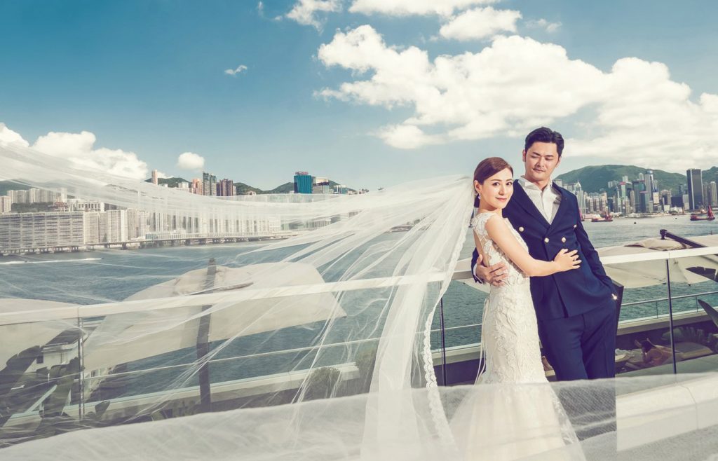 江若琳與「生煎包王子」蕭潤邦當年結婚