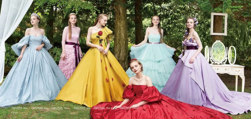 預告2021日本迪士尼公主婚紗系列︰白雪公主反傳統蘋果紅晚裝、灰姑娘仙氣滿滿！