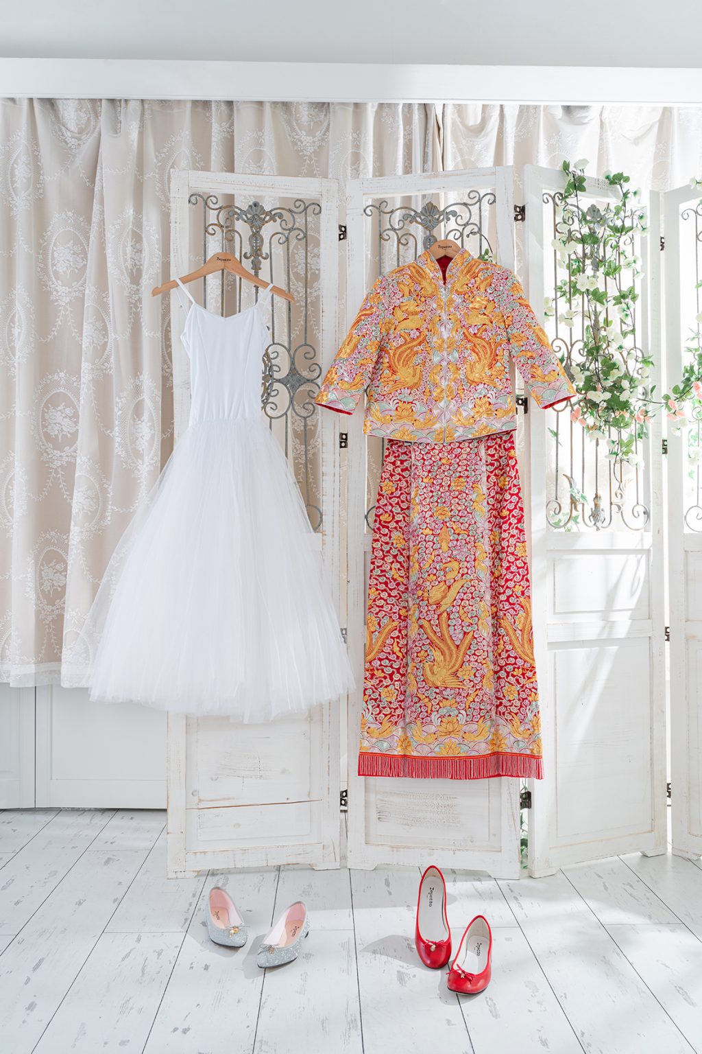 可配襯中式及西式婚嫁服飾的婚鞋款式