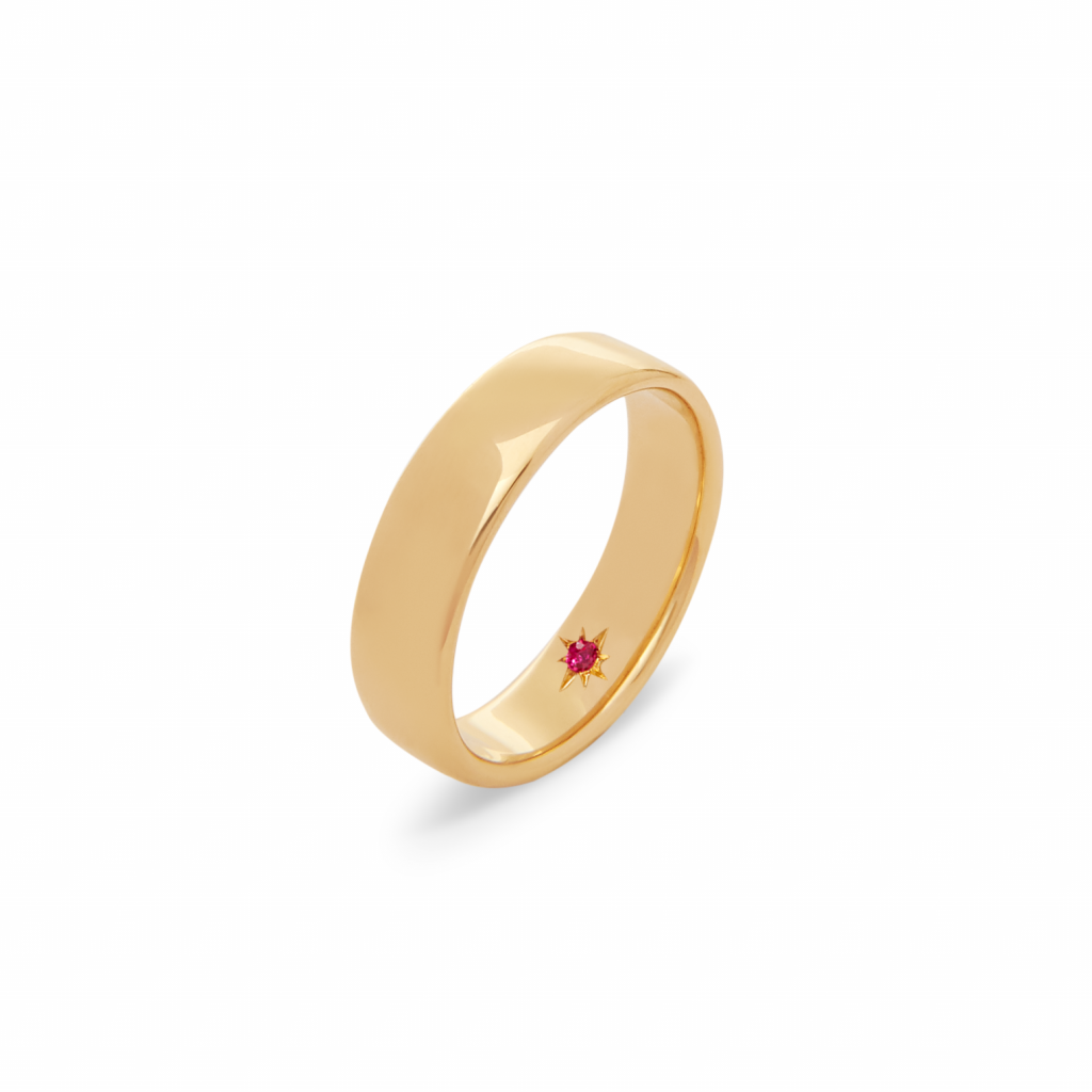 18K 黃金 5mm 婚戒