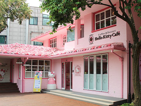 韓國 首爾篇 2015 (十八) 【弘大 홍대】弘大周邊遊:Hello Kitty Cafe 弘大新店 + KT&G 想像空間 상상마당 + 弘大圖章之旅指南地圖