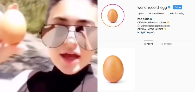 一隻雞蛋擊敗Kylie Jenner,成全球最多like的IG相?!